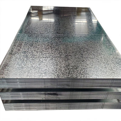 1219 mm Dx51d Dx52d Dx53d Chapa de aço galvanizado com espangueira regular e produto ligeiramente oleado