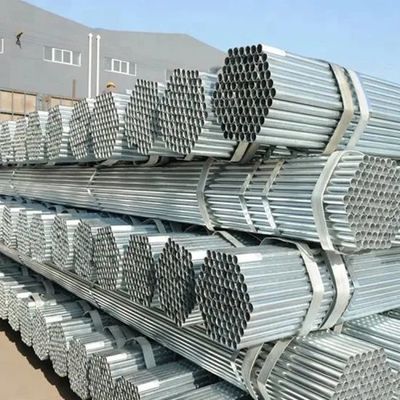 Testes rigorosos de tubos redondos de aço galvanizado de spangle regular com garantia e ligeiramente oleado