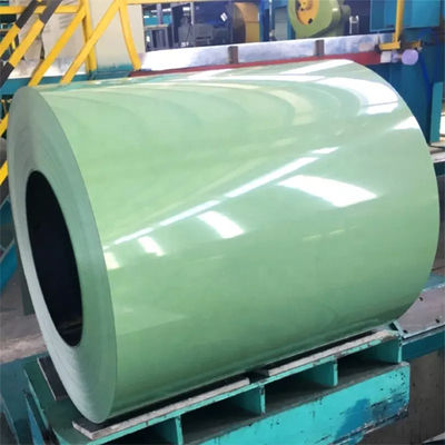 Material bobina de aço galvanizado revestido de cor com serviço de processamento de dobra e largura de 600-1250 mm