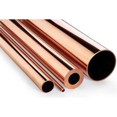 195 MPa Tubos de cobre a granel de resistência máxima em vários tamanhos, de 0,3 mm a 80 mm de diâmetro exterior