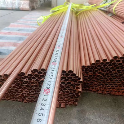 Serviço de perfuração tubo de cobre reto 1/4 71mm para processamento suave e duradouro