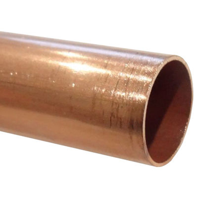 Tubos de cobre de 50 m de fabricantes respeitáveis com 99,9% de Cu Min e comprimento personalizado