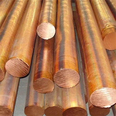Comprimento 1-6m ou como serviço de dobra de requisito para matérias-primas 2m C1100 Rodas redondas de cobre Barras de latão sólido redondas planas
