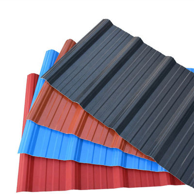Folha de aço galvanizado corrugado de 28 g personalizada com tolerância de ± 1% e várias cores RAL