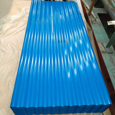 Folha de aço galvanizado corrugado de 28 g personalizada com tolerância de ± 1% e várias cores RAL