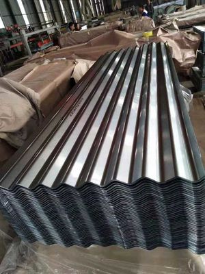Folha de telhado de edifício personalizada com material galvanizado tipo spangle regular 0.12-0.6mm