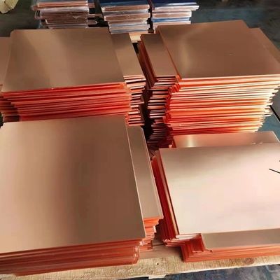 Finitura de moinho Placa de cobre com 99% de Cu Min e tamanho de 10 Cm2