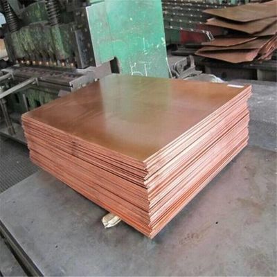 Finitura de moinho Placa de cobre com 99% de Cu Min e tamanho de 10 Cm2