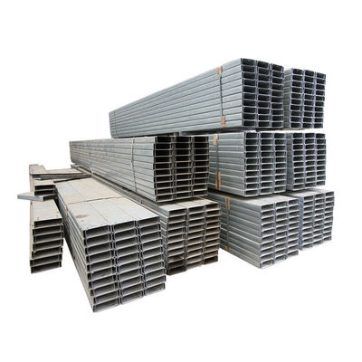 Canal U de aço laminado a frio galvanizado para engenharia de parede de cortina e tolerância ± 1%