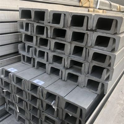 Canal de aço inoxidável em forma de U JIS ASTM GB BS EN DIN Standard